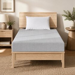 Single Memory Foam Mattress 15cm Cool Gel 7-Zone Support Bamboo Cover Grey