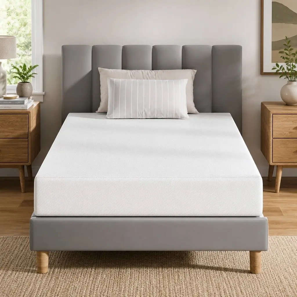 Single Memory Foam Mattress 20cm Non-Spring Medium-Firm Support Cooling Gel