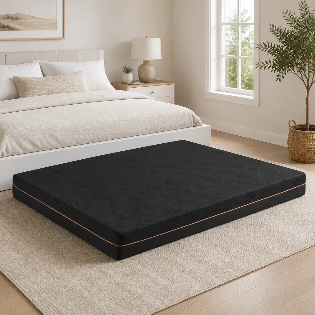 Double Memory Foam Mattress 18cm Cooling Gel Non-Spring Bedroom Sleep Support