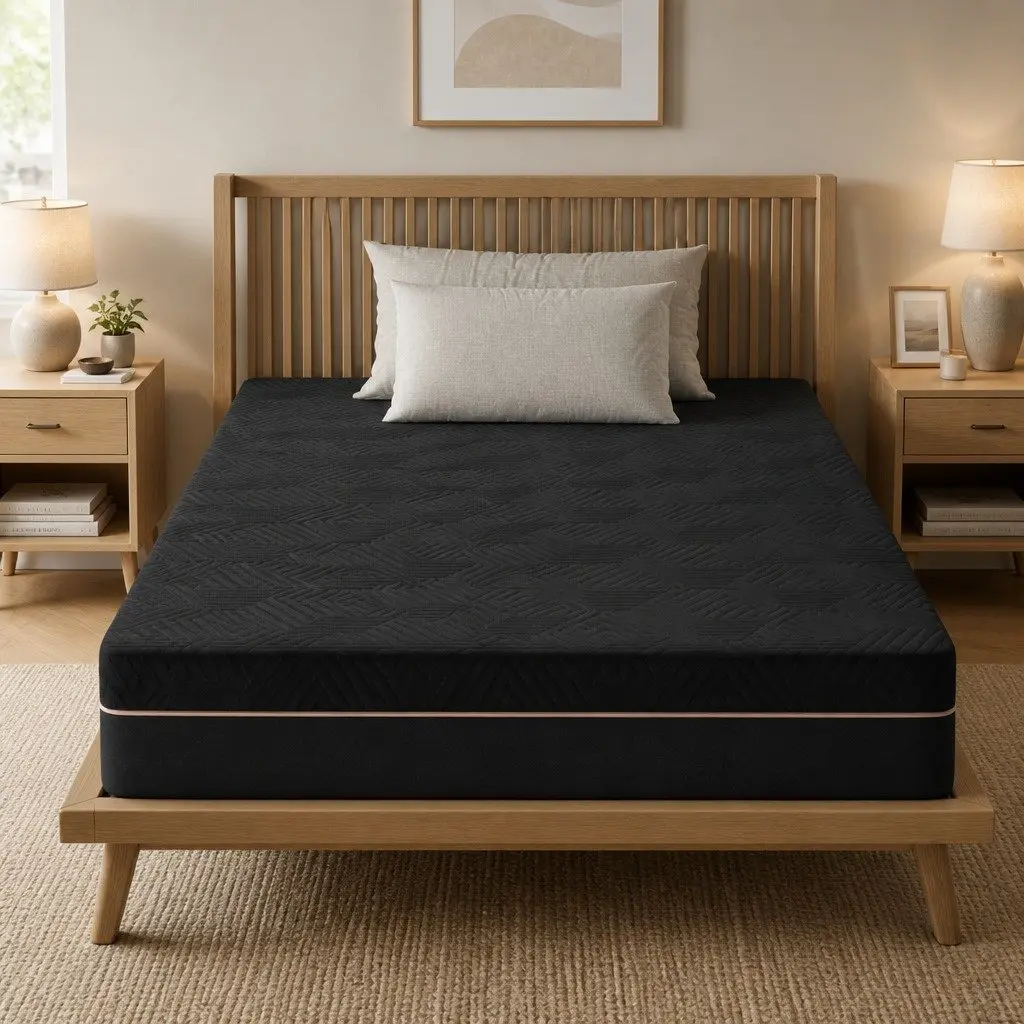 Memory Foam Mattress Non-Spring 18cm Single Bed Cool Gel Black