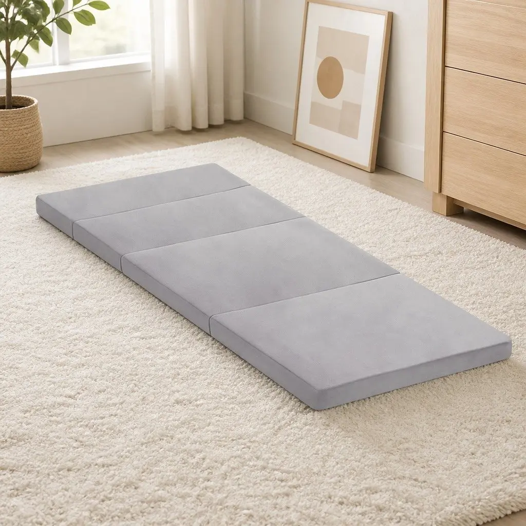 4-Fold Mattress for Home, Travel, and Camping