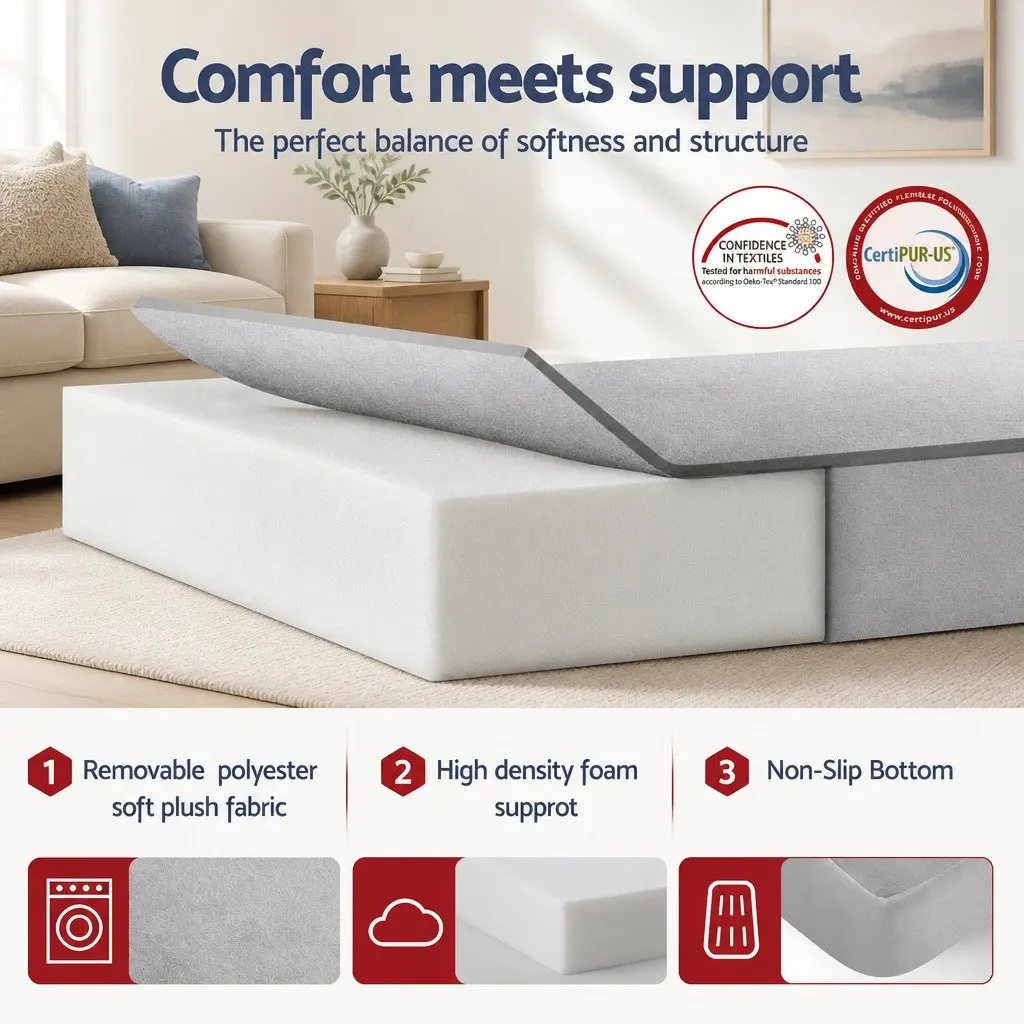 4-Fold Mattress for Home, Travel, and Camping