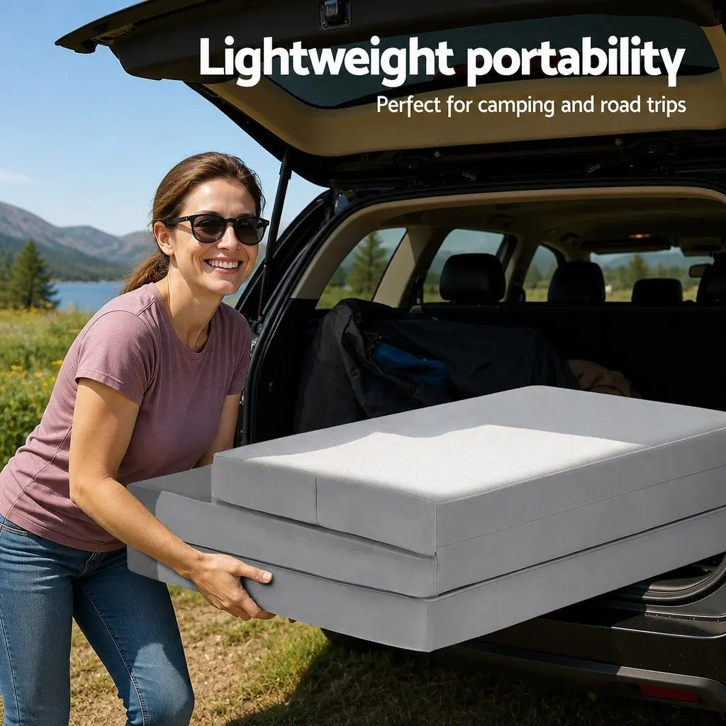 4-Fold Mattress for Home, Travel, and Camping