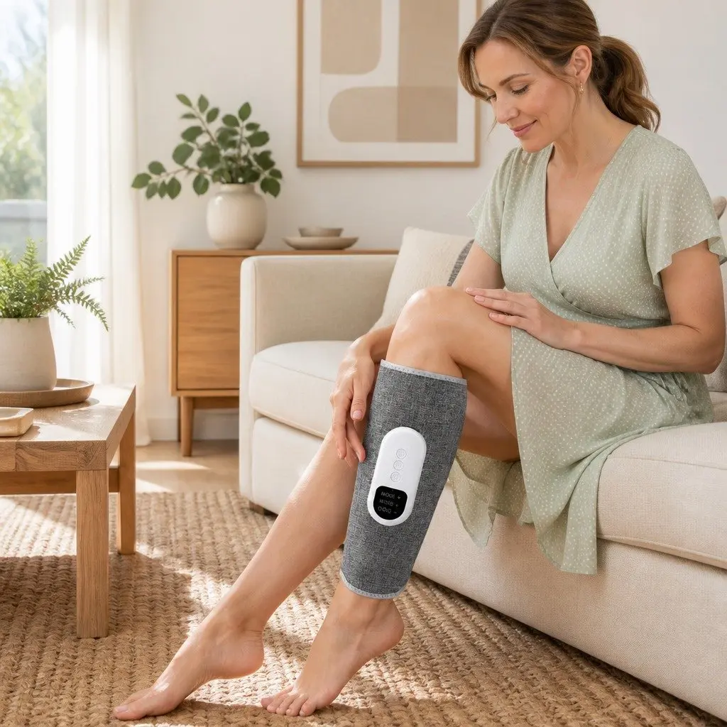 Calf Massager Air Compression Cordless Rechargeable Grey