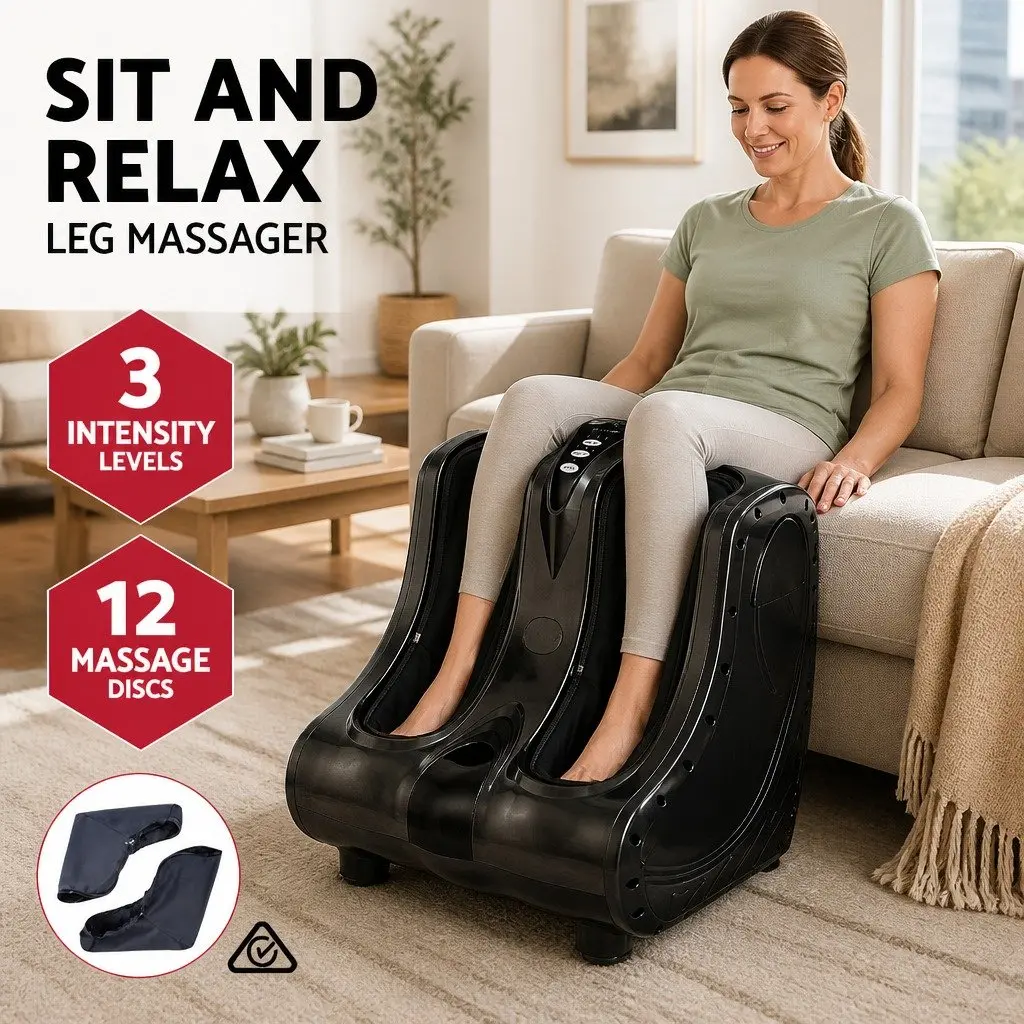 Foot Massager Electric Shiatsu Kneading Ankle Calf Leg Roller Massage Chair