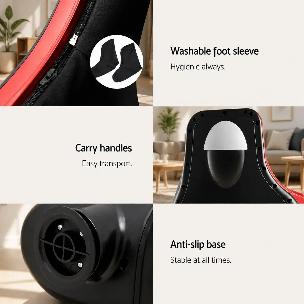 Foot Massager Electric Shiatsu Kneading Roller Red