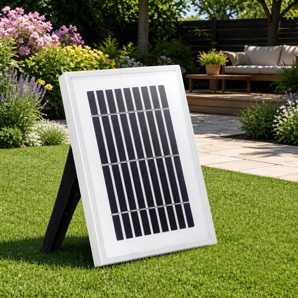 Solar Fountain Water Feature Polyresin 85CM Cream