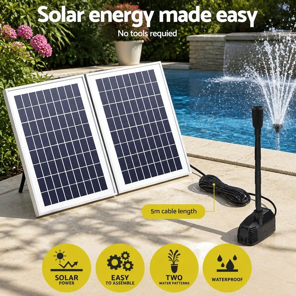 Solar Fountain Pump for Garden Use