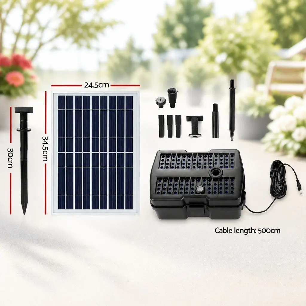 Solar Pond Pump for Garden and Pond Use 6.6FT