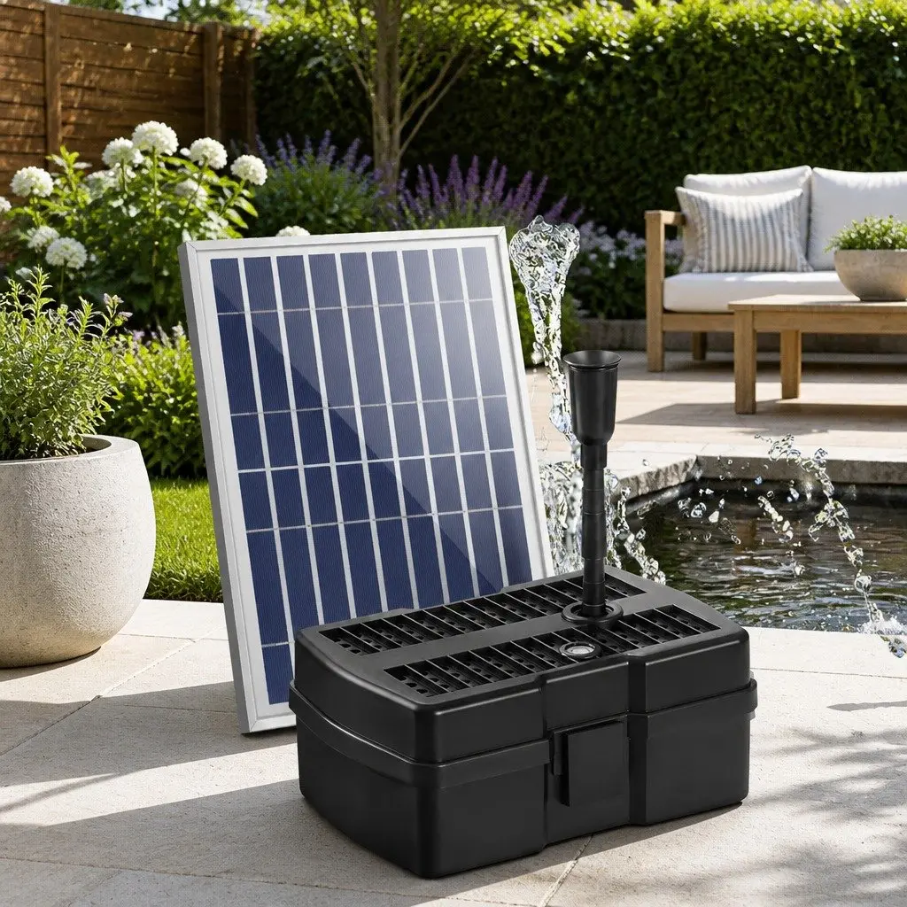 Solar Pond Pump for Garden and Pond Use 6.6FT