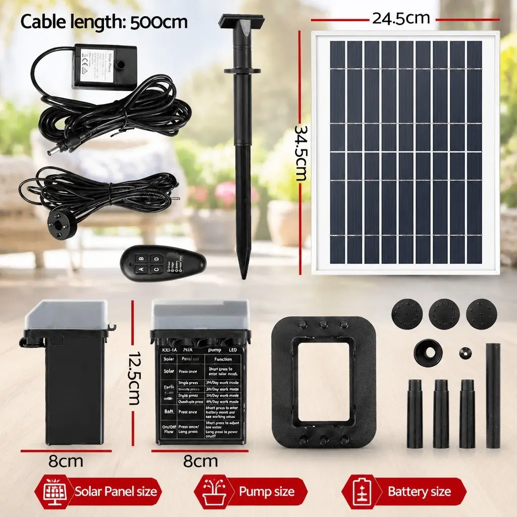 Solar Fountain Pump for Indoor and Outdoor Use