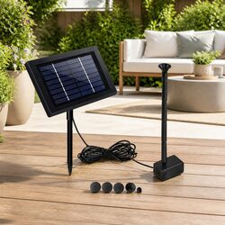 Solar Pond Pump Submersible Water Fountain Kit 4FT Garden Water Feature Outdoor
