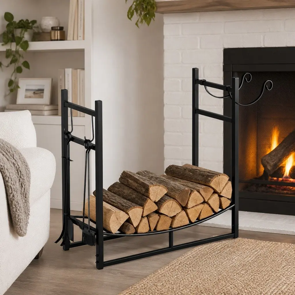 Firewood Storage Rack for Home Use