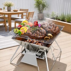 Practical Fire Pit BBQ Grill for Outdoor Activities