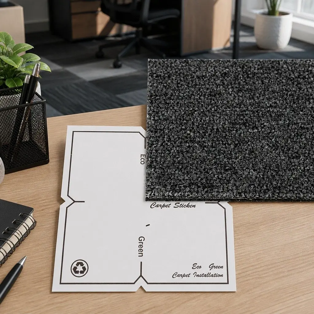 Carpet Tiles Heavy Duty Non-Slip 50cm x 50cm Dark Grey Polypropylene Fibre for Office Commercial Flooring