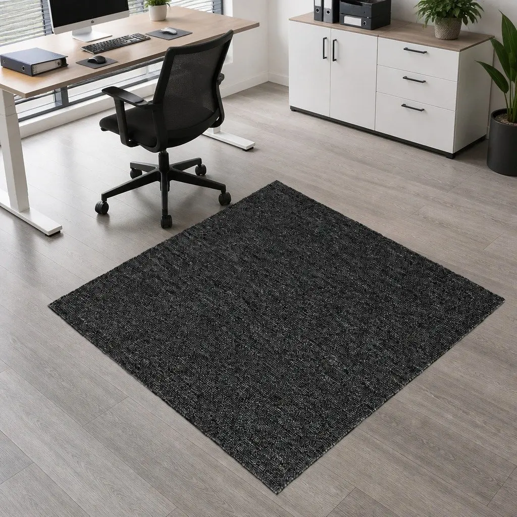Carpet Tiles Heavy Duty Non-Slip 50cm x 50cm Dark Grey Polypropylene Fibre for Office Commercial Flooring