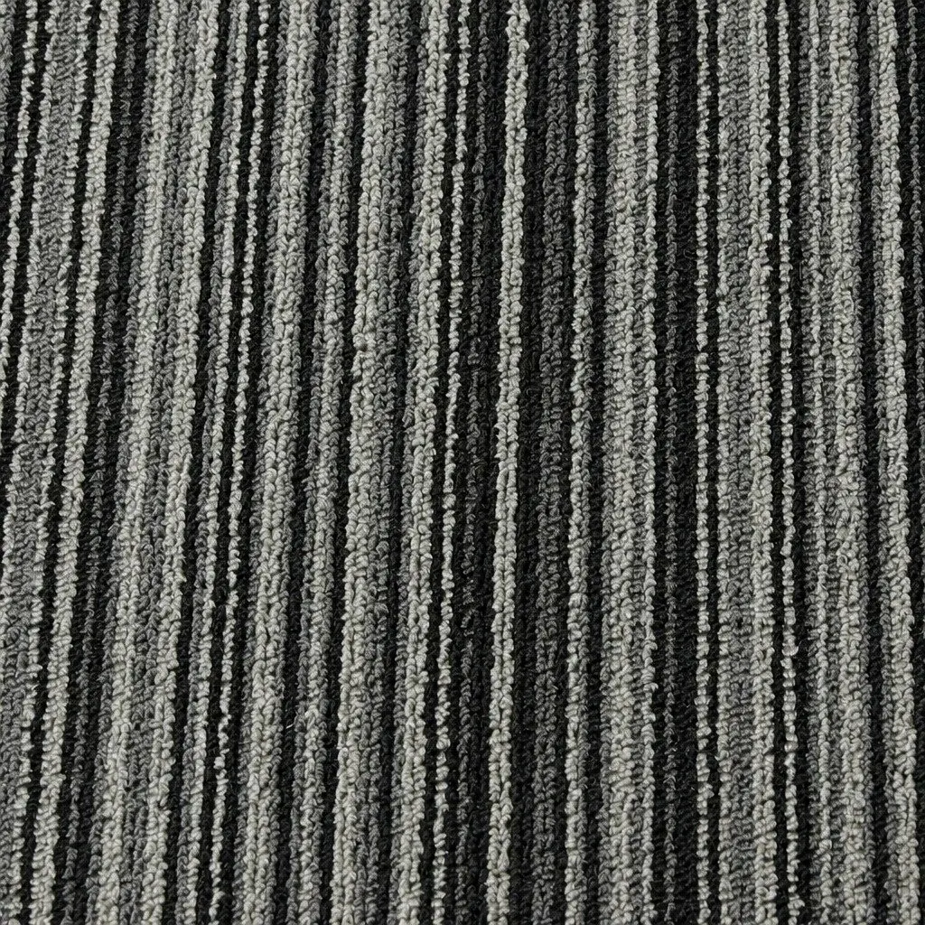 Commercial Carpet Tiles Heavy Duty 50cm x 50cm Black 20 Piece