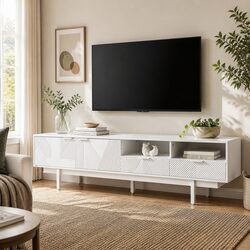 Practical 200cm Entertainment Unit for Everyday Use