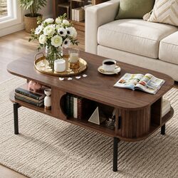 Practical Walnut Coffee Table for Everyday Use