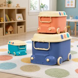 Practical 3PCS Toy Storage Box Set for Everyday Use