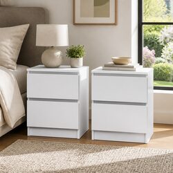 Practical White Bedside Table for Everyday Use
