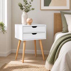 Versatile White Bedside Table for Your Home Needs