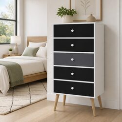 Versatile 5-Drawer Tallboy for Everyday Use