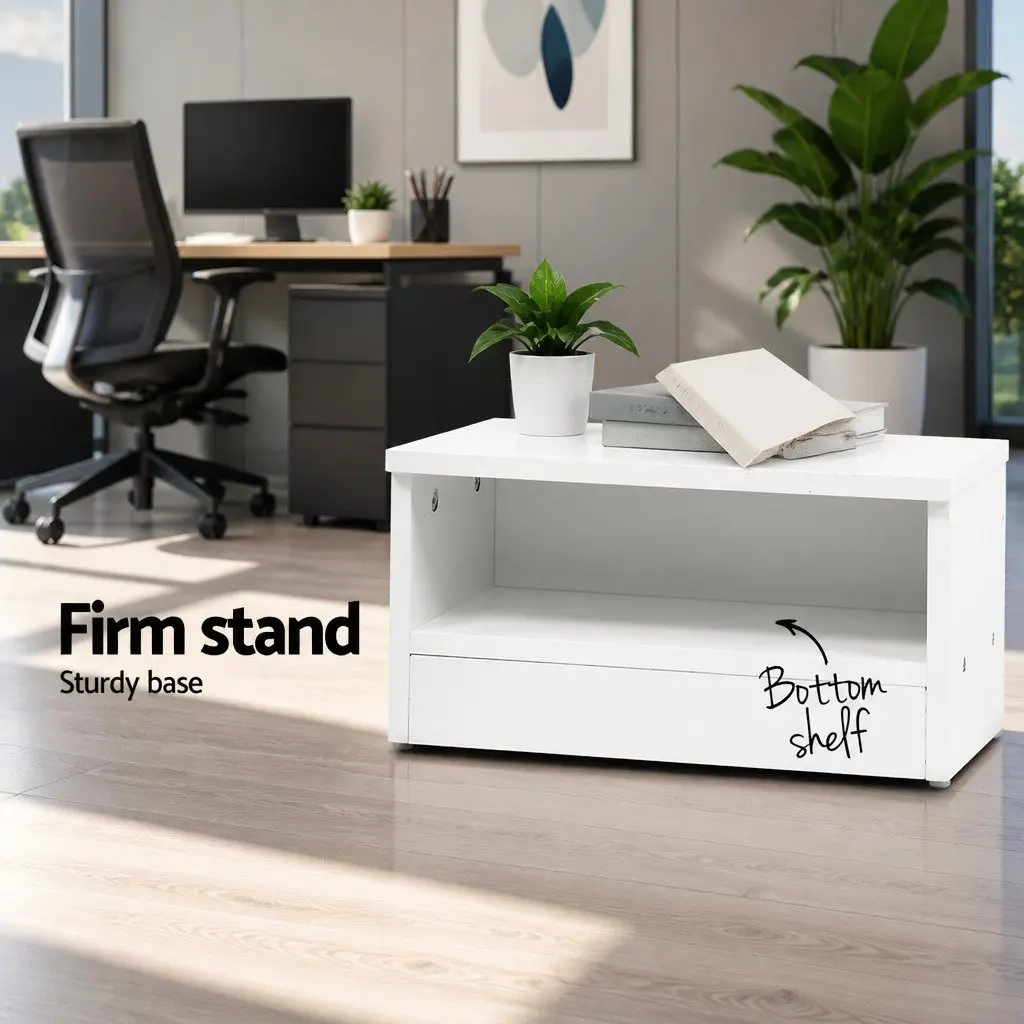 Tree Bookshelf 9 Tier Particle Board White Freestanding Wall Mount 40cm W x 20cm D x 150cm H