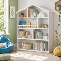 Ideal 4-Tier Bookshelf for Children's Rooms