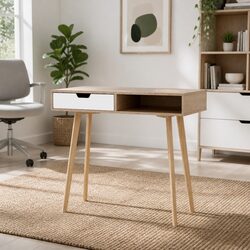 Practical 90cm Computer Desk for Home Office Use