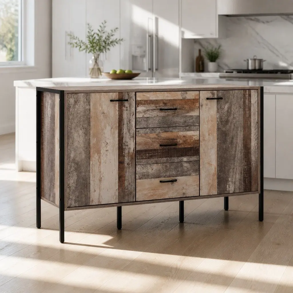 Dark Grey Sideboard for Home Storage
