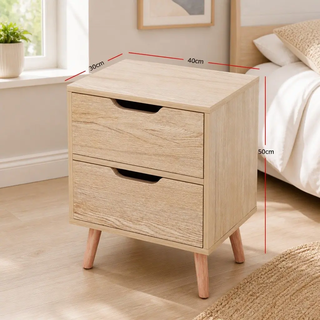 Nightstand with Two Drawers for Organizing