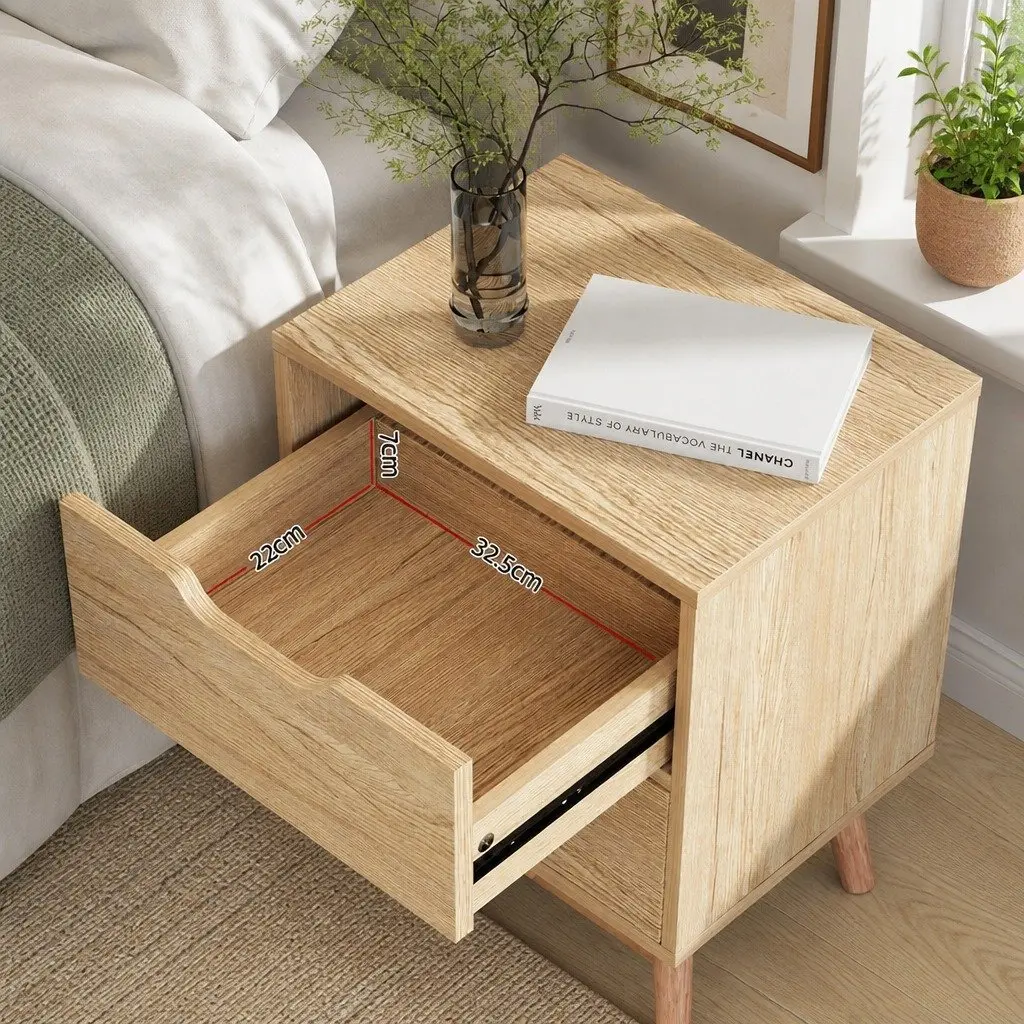 Nightstand with Two Drawers for Organizing