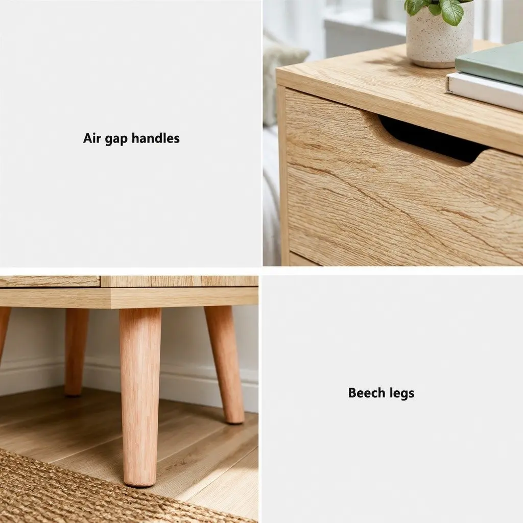 Nightstand with Two Drawers for Organizing