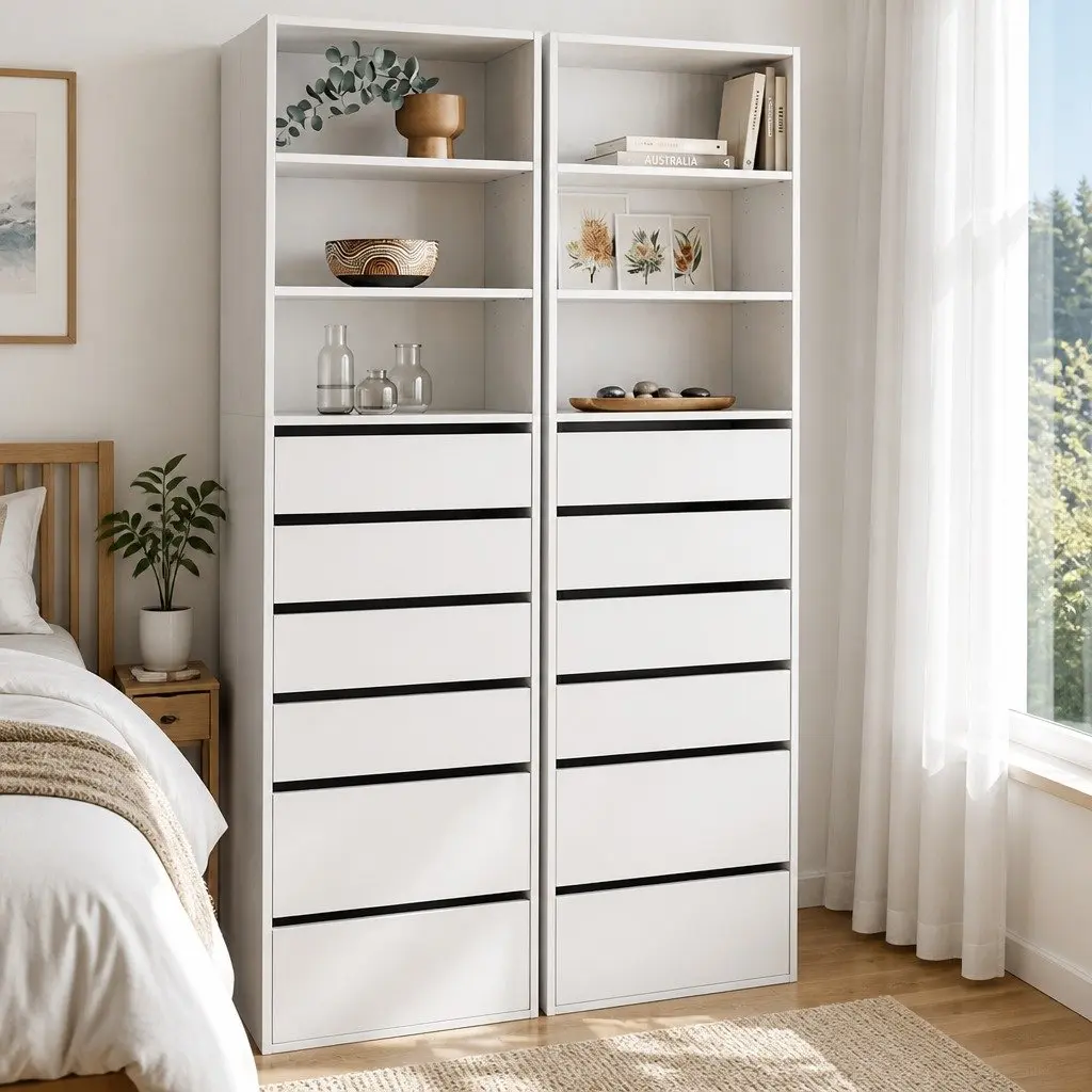 6-Drawer Tallboy for Home Organization