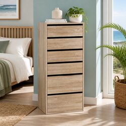 Practical 6-Drawer Tallboy for Everyday Use