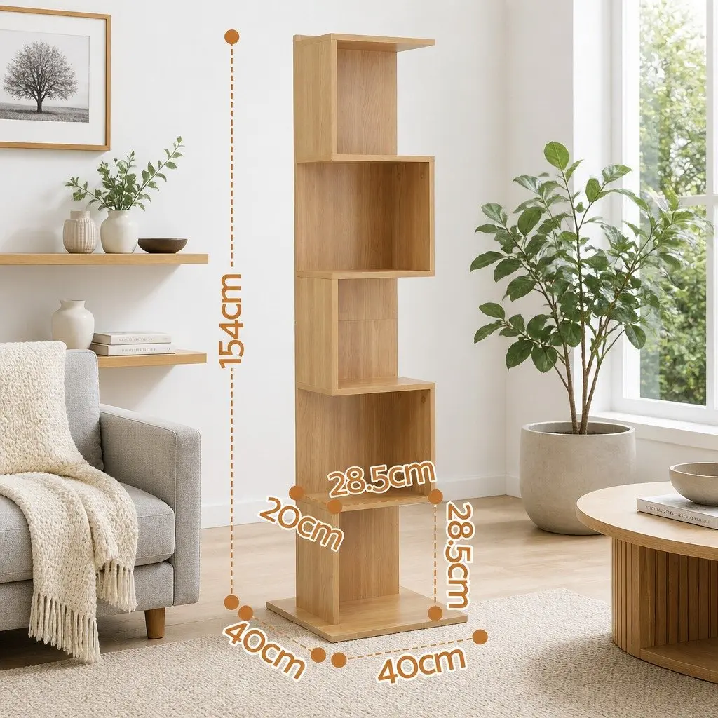 5-Tier Bookshelf for Home Use