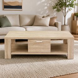 Functional Oak Coffee Table for Everyday Use