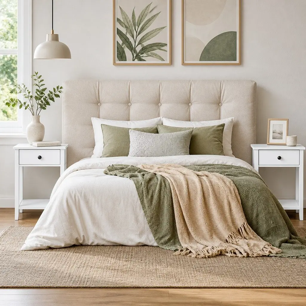 White Nightstand with Drawer and Shelf