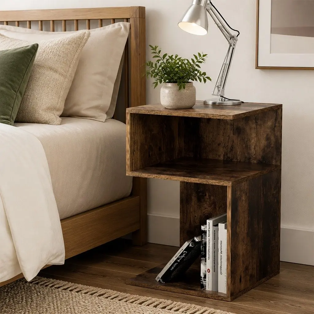 Bedside Table with Ample Storage Solutions