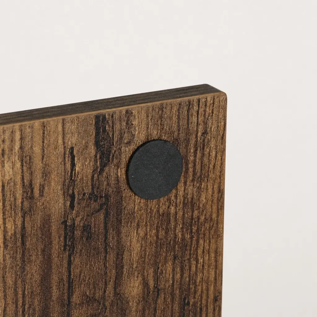 Bedside Table Particle Board Natural Wood 33cm W x 33cm D x 50cm H