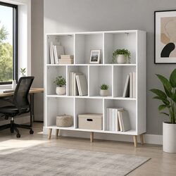 3-Tier Bookshelf - Ideal for Living Rooms and Offices