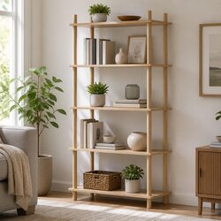 Versatile 5-Tier Bookshelf Perfect for Any Room