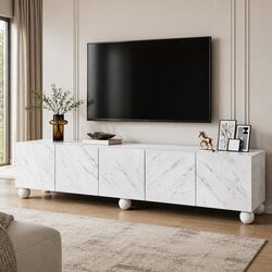Practical 200cm White TV Unit for Everyday Use