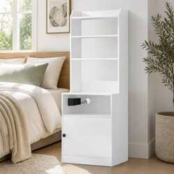 Practical Nightstand for Everyday Use with Charging Access