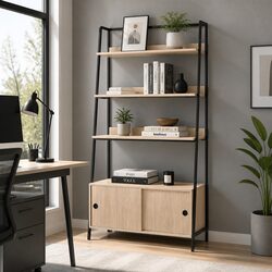 Practical 5 Tier Oak Bookshelf for Your Home