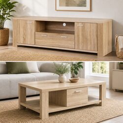 Versatile TV Unit & Coffee Table Set for Everyday Use