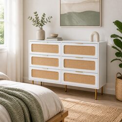 Functional 6-Drawer Dresser for Everyday Use