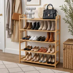Functional 5-Tier Shoe Rack for Any Home Setting