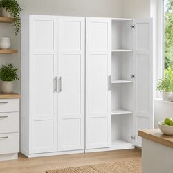 Perfect Storage Solution: 2-Door White Cabinet for Your Home